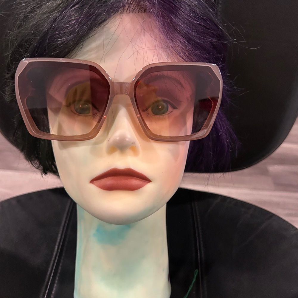 DIFF Chic Oversized light Brown Sunglasses - image 4